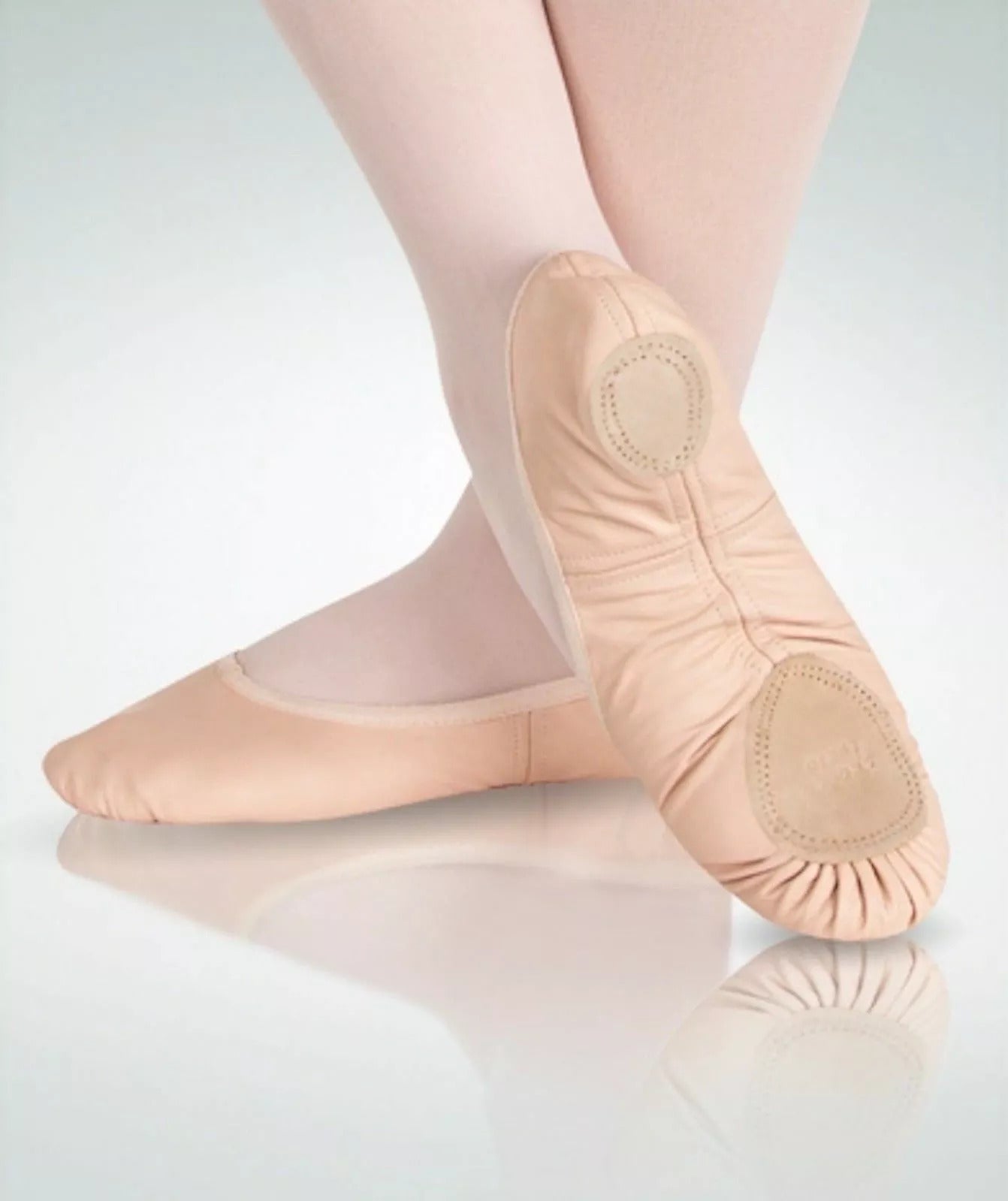 Body Wrappers Ballet Shoe, Leather, Split Sole, Adult *
