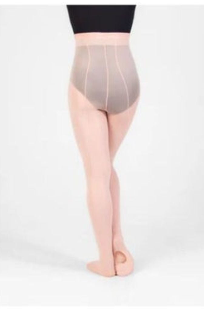 Total stretch Back Seam Regular Mesh Convertible tights