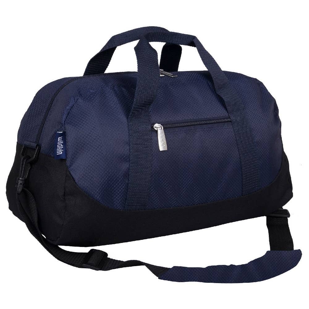 Rip-Stop Blue Overnighter Duffel Bag