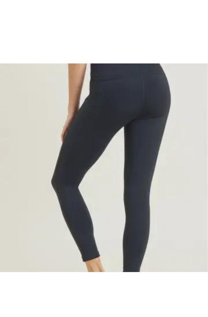Laser Cut, foldover Highwaist, Legging Black