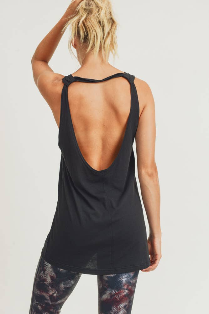 Strap-Back Longline Tank Top