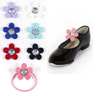Glittery Daisy Tap Ties