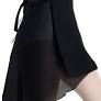 Elegant Georgette Long Wrap Skirt