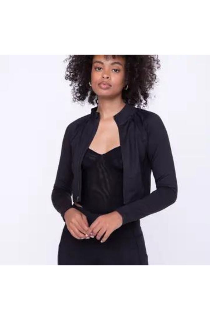Melange Cropped Jacket