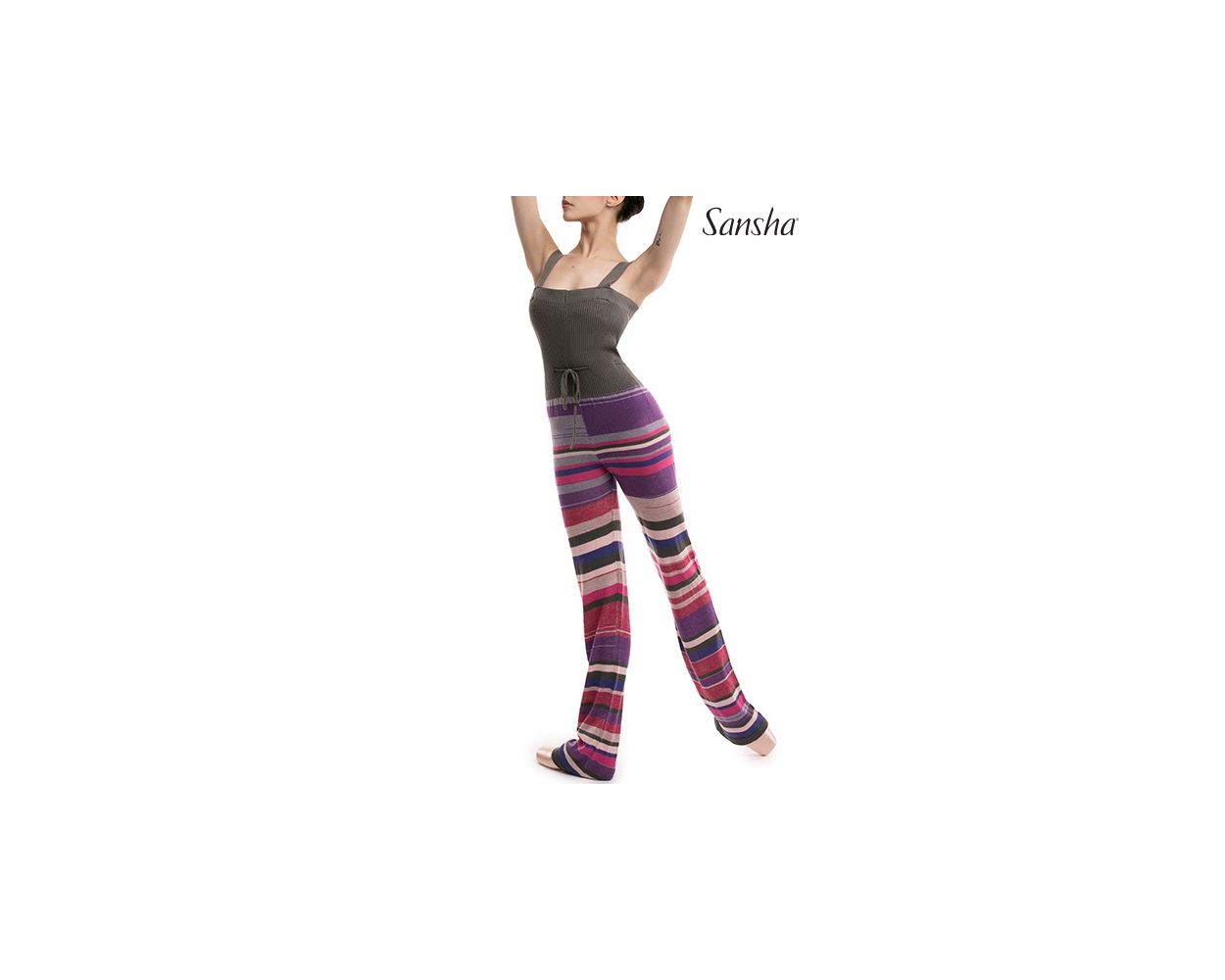 Warm up multicolor unitard