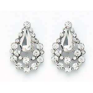 Crystal Teardrop Earrings, photo 1 of 2