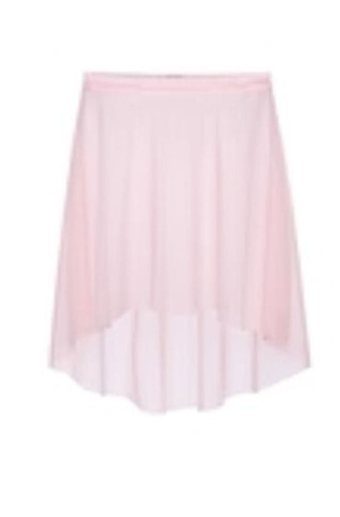 Short High-Low Skirt, Black Diamond, Eleve