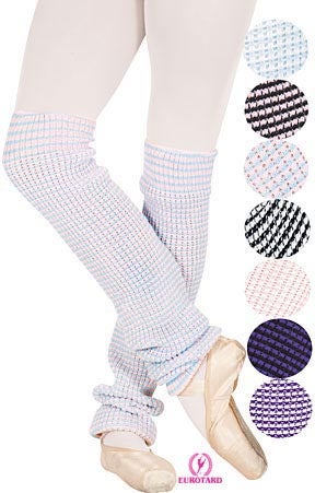 Soft Knit Multicolor Legwarmers 18"