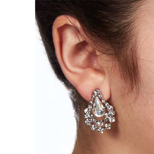 Crystal Teardrop Earrings, photo 2 of 2
